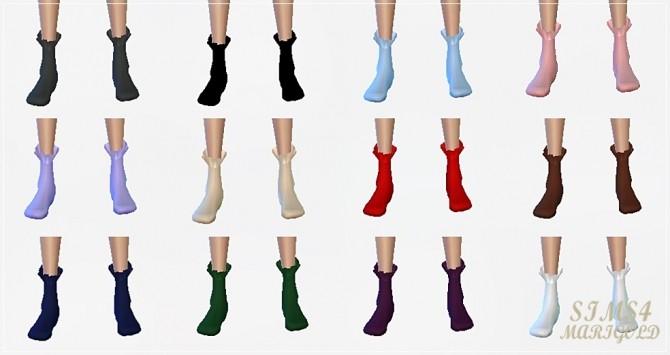 Sims 4 New frill socks at Marigold