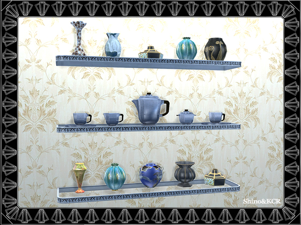 Sims 4 Art Deco Clutter by ShinoKCR at TSR