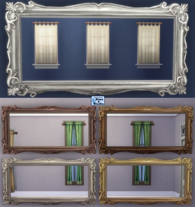 Sims 4 Classic mirror with 6 swatches at Sims 4 Studio