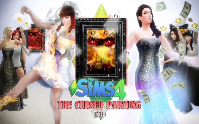 Sims 4 The Cursed Painting by bella3lek4 at Mod The Sims