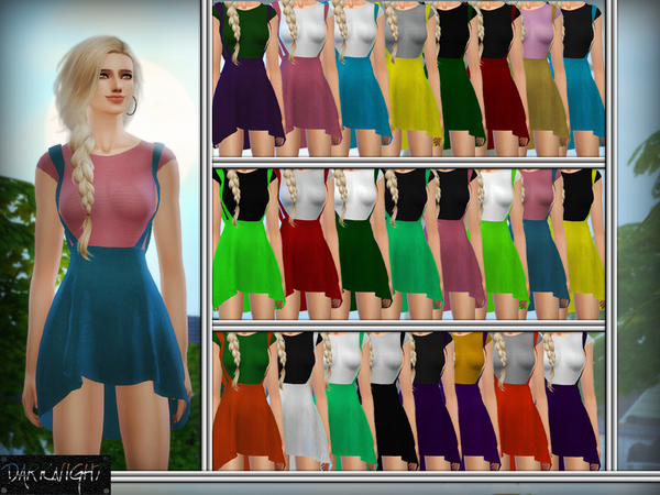Sims 4 Skater Skirt With Flouncing Hem by DarkNighTt at TSR
