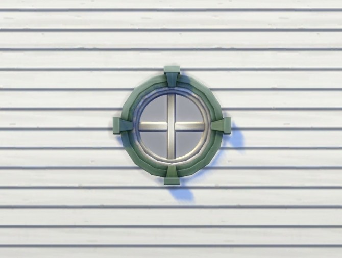 Sims 4 Two tile Pessimist’s Porthole by plasticbox at TSR