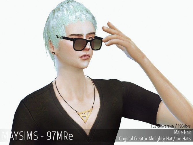 Sims 4 Hair 97M Edit (Almighty) at May Sims