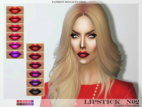 Sims 4 Lipstick N02 (dark colors) at Fashion Royalty Sims