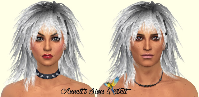 Sims 4 Wild hair recolors at Annett’s Sims 4 Welt