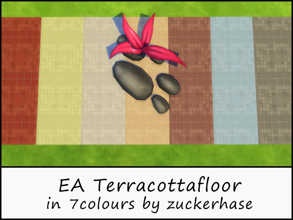 Sims 4 Terracotta Floor by zuckerhase at Akisima