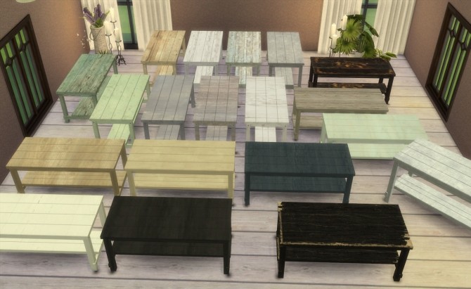 Sims 4 Furniture Recolors Set 2 by Ilona at My little The Sims 3 World