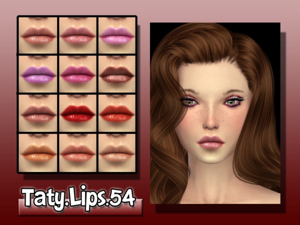 Sims 4 Lips 54 by tatygagg at TSR