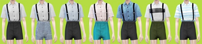 Sims 4 Short overalls, glasses and socks at Loner