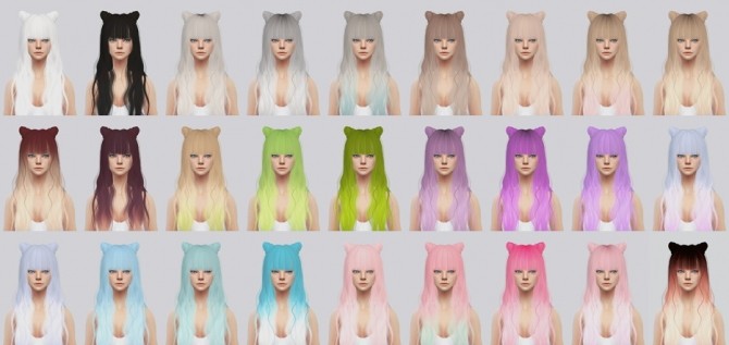 Sims 4 Hair #79 & Buns edit at Kalewa a