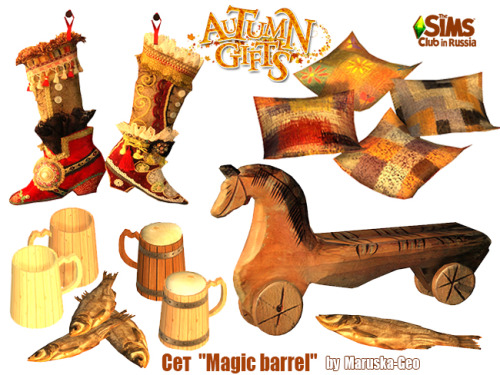 Sims 4 The magic barrel set at Maruska Geo