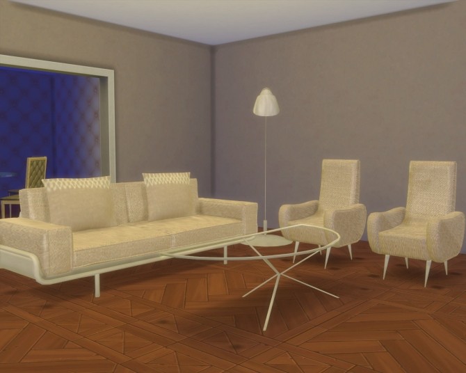 Sims 4 Minimalist Modern Living by Semiramide at The Sims Lover