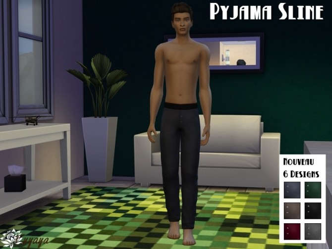 Sims 4 SLINE pajama by Fuyaya at Sims Artists