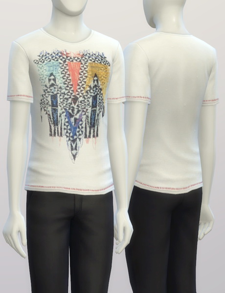 Sims 4 Printed tees for males at Rusty Nail