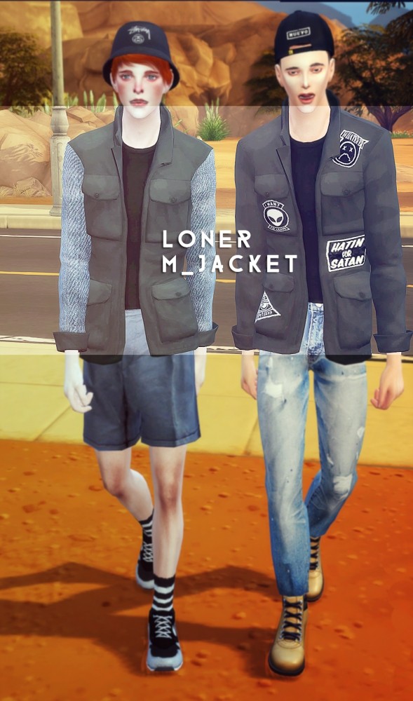 Sims 4 Loner Male Jacket at Loner