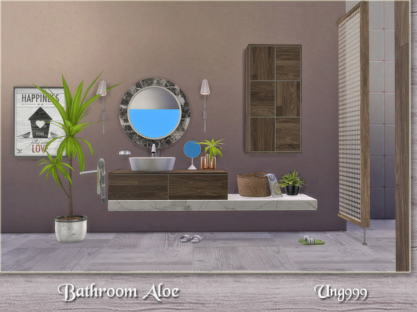 Sims 4 Bathroom Aloe by ung999 at TSR