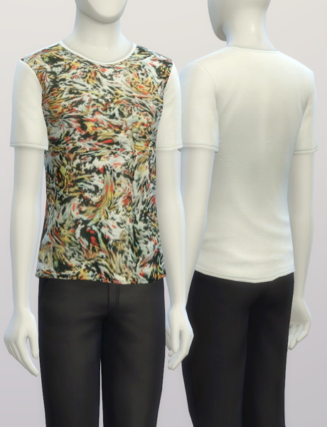 Sims 4 Printed tees for males at Rusty Nail