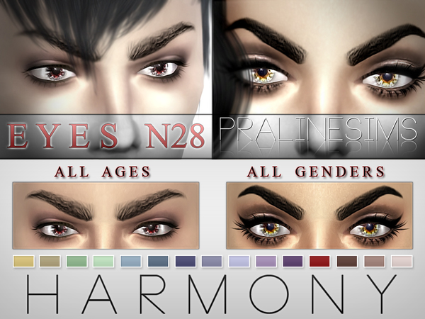 Sims 4 Harmony Eyes N28 by Pralinesims at TSR