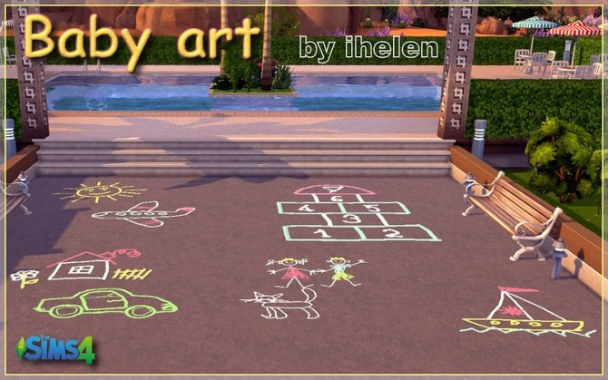 Sims 4 Baby art by ihelen at ihelensims