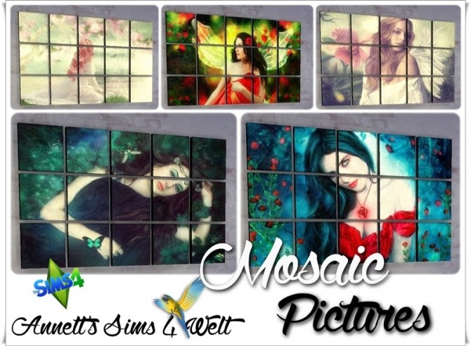 Sims 4 Mosaic Pictures at Annett’s Sims 4 Welt