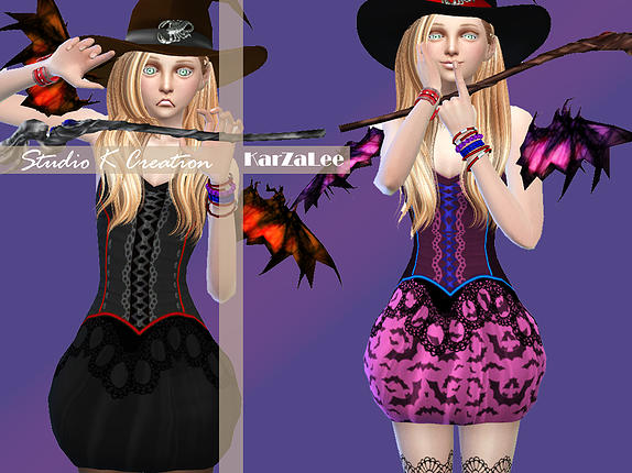 Sims 4 Little Witch outfit at Studio K Creation