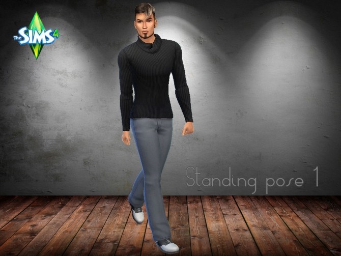 Sims 4 5 Male Standing Poses Set at MartyP Sims4