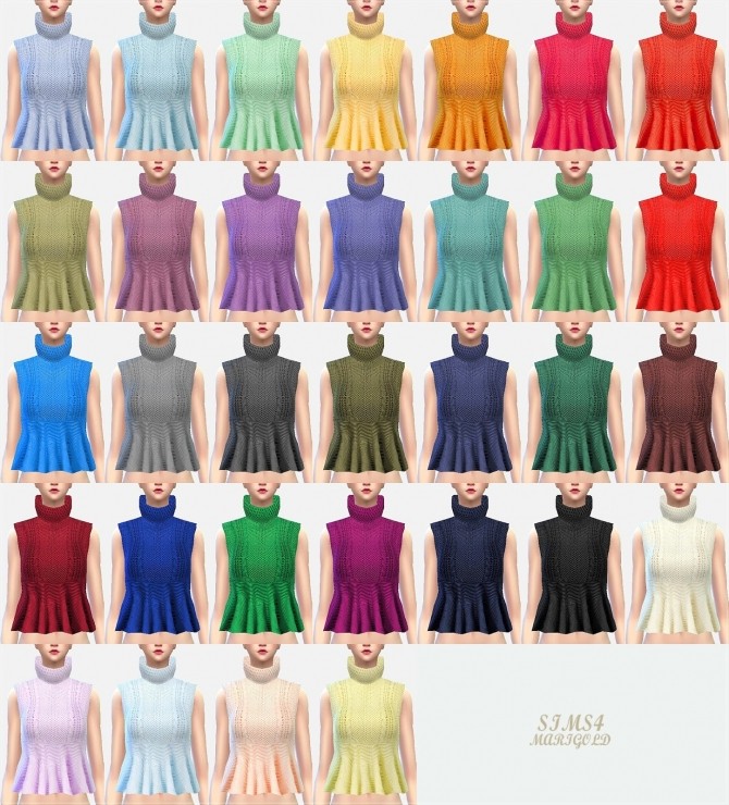 Sims 4 Flare turtleneck sweater at Marigold