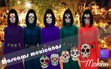 Mexican Masks at Marian Ezequiela