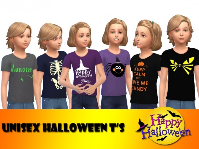 Sims 4 Halloween Ts by Lola at Sims and Just Stuff