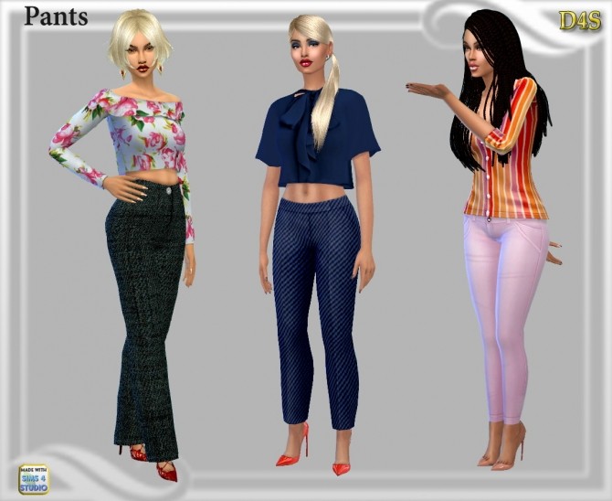 Sims 4 Three pants at Dreaming 4 Sims