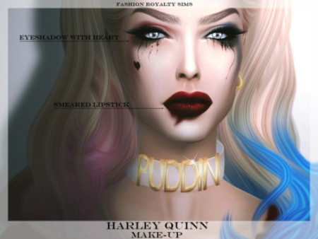 Harley Quinn Make-up 2016 at Fashion Royalty Sims » Sims 4 Updates