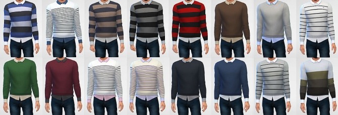Sims 4 Layered Larry shirt + sweater at LumiaLover Sims