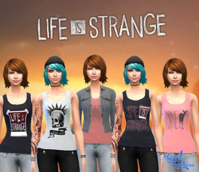 Sims 4 Life is Strange t shirts at Victor Miguel