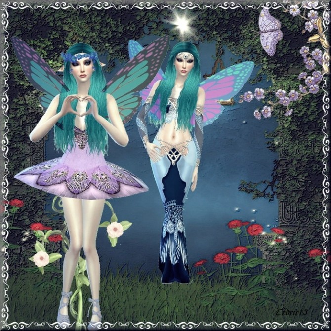 Sims 4 Reul Ghorm Blue Fairy by Cedric13 at L’univers de Nicole