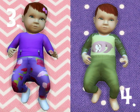 Baby Overrides: Set 4 Light Skin/Girl + Red Hair at Budgie2budgie ...