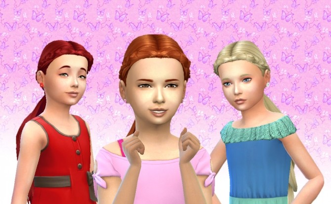 Sims 4 Winding Hair for Girls at My Stuff