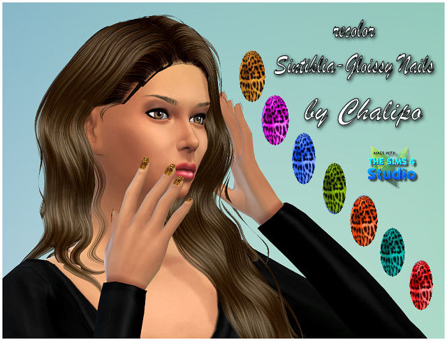 Sims 4 Nails and overall by Chalipo at All 4 Sims