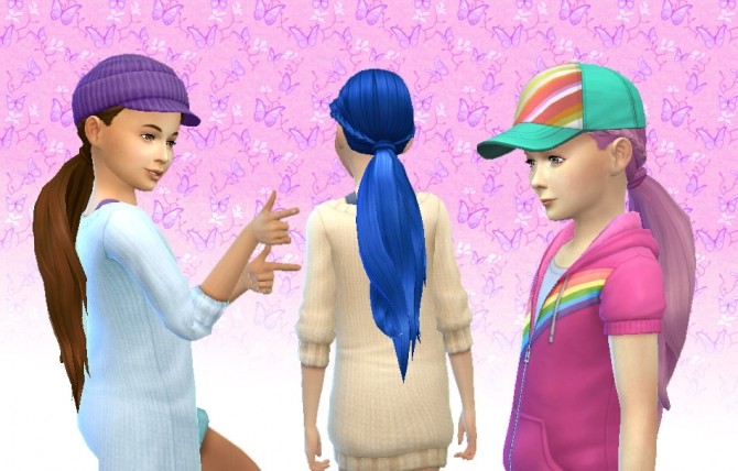 Sims 4 Winding Hair for Girls at My Stuff