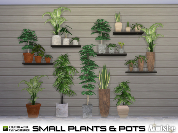 Sims 4 Small Plant and Pots by mutske at TSR