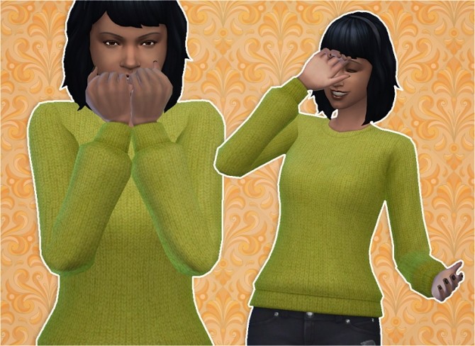 Sims 4 Vicky Comfy Fall Sweater at Veranka
