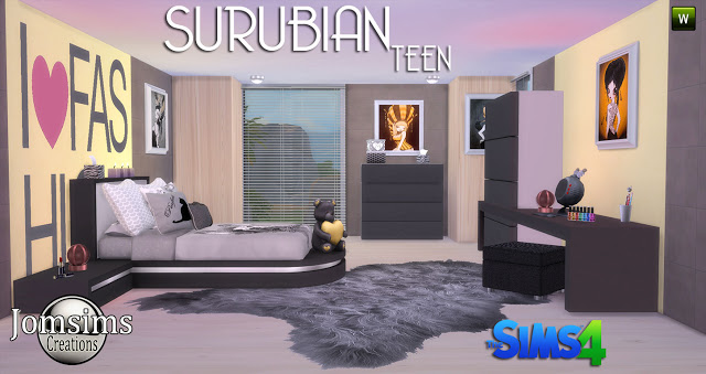 Sims 4 SURUBIAN teenroom at Jomsims Creations