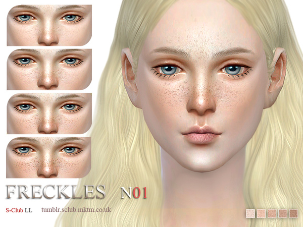 Sims 4 Freckles 01 by S Club LL at TSR