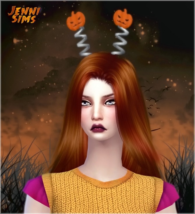 Sims 4 Pumpkin Wand, Antenna Bats, Pumpkin at Jenni Sims