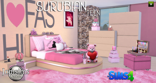 Sims 4 SURUBIAN teenroom at Jomsims Creations