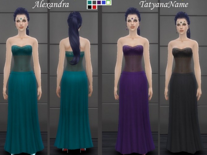 Sims 4 Alexandra dress at Tatyana Name