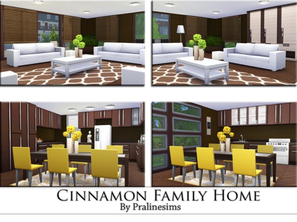 Sims 4 Cinnamon Family Home by Pralinesims at TSR
