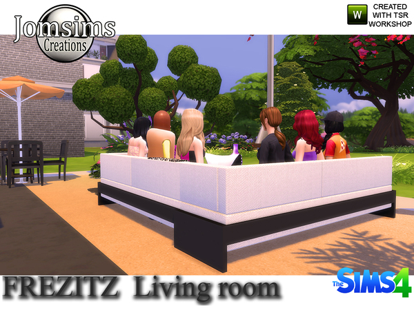Sims 4 Frezizt Modern Living Room by jomsims at TSR
