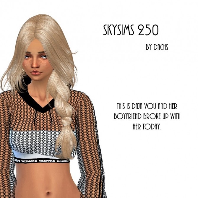 Sims 4 Skysims 250 hair retexture at Dachs Sims