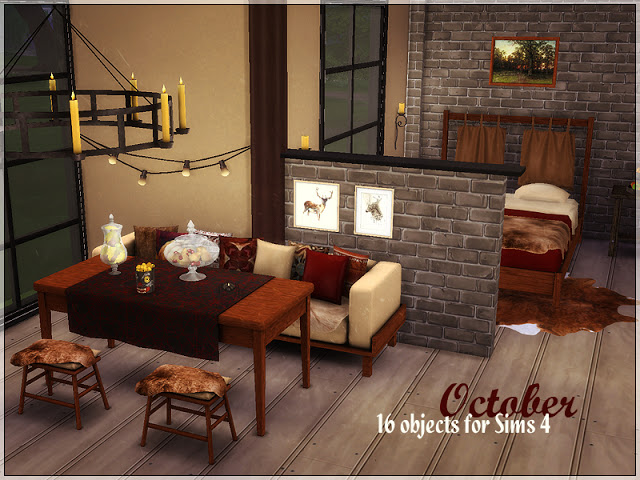 Sims 4 October (s4) 16 objects by Kiolometro at Sims Studio