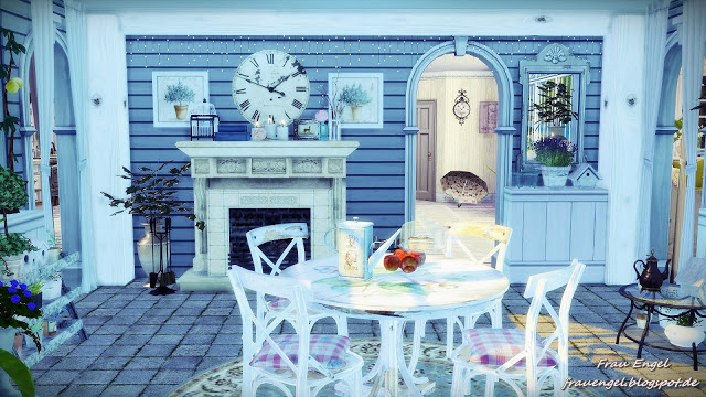 Sims 4 White Lily house by Julia Engel at Frau Engel